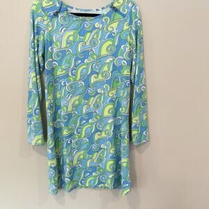 Banana Boat Long Sleeve Dress UPF 50 Size Medium Beachy 50+UPF Nylon 1897